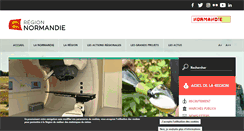 Desktop Screenshot of normandie.fr