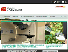 Tablet Screenshot of normandie.fr